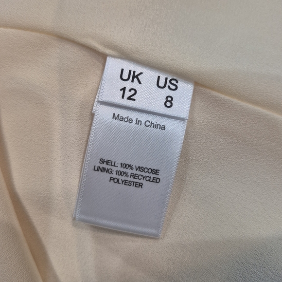 Kitri Midi Dress with Black Spot Print and Scoop Neck Sizs 8, 100% Viscose - Picture 7 of 7